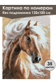 Картина по номерам без подрамника «Савраска» 130x100 см