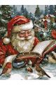 Картина по номерам без подрамника «Дед Мороз» 130x100 см