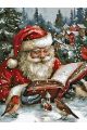 Картина по номерам без подрамника «Дед Мороз» 80x60 см