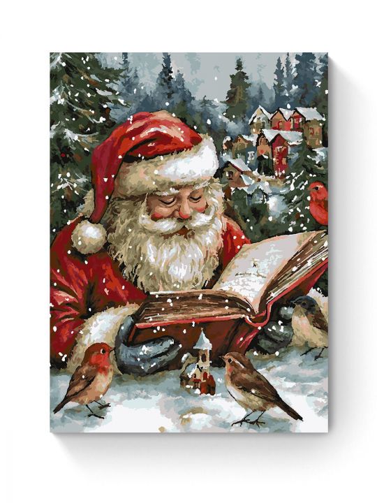 Картина по номерам на подрамнике «Дед Мороз» 80x60 см