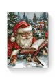 Картина по номерам на подрамнике «Дед Мороз» 80x60 см