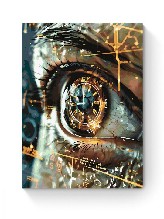 Картина по номерам на подрамнике «Глаз будущего» 80x60 см