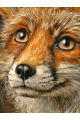 Алмазная мозаика без подрамника «Рыжий лис» 90x70 см