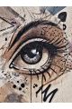 Алмазная мозаика без подрамника «Глаз-граффити» 50x40 см