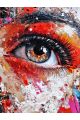 Алмазная мозаика без подрамника «Яркий взгляд» 40x30 см