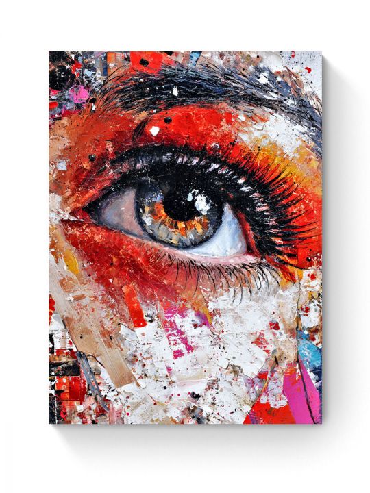 Алмазная мозаика на подрамнике «Яркий взгляд» 50x40 см