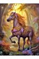 Алмазная мозаика без подрамника «Сказочный конь» 40x30 см