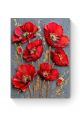 Алмазная мозаика на подрамнике «Красные маки» 90x70 см