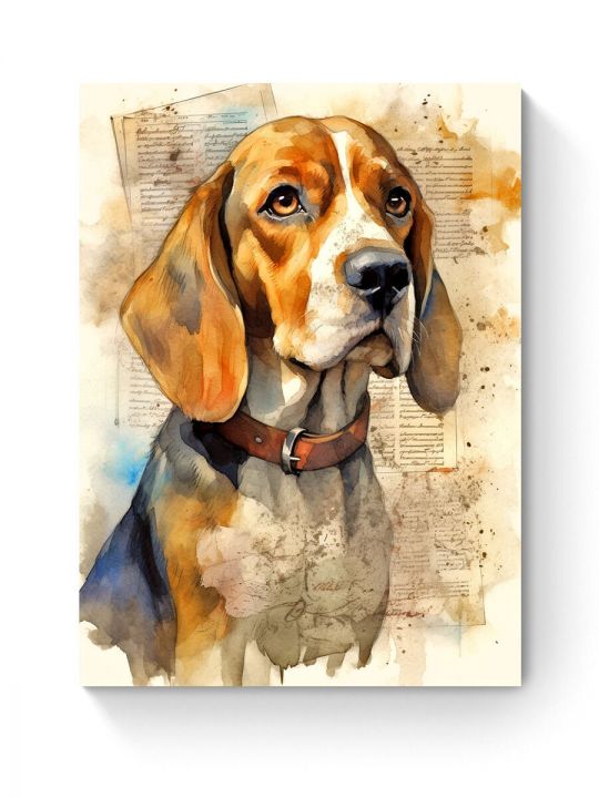 Алмазная мозаика на подрамнике «Бигль» 50x40 см