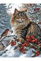 Картина по номерам на подрамнике «Пушистый кот» 80x60 см