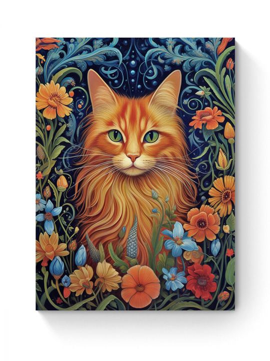 Алмазная мозаика на подрамнике «Рыжий кот» 50x40 см