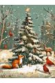 Картина по номерам без подрамника «Новый год» 80x60 см