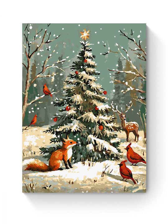 Картина по номерам на подрамнике «Новый год» 80x60 см