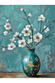Картина по номерам без подрамника «Ветка миндаля» 130x100 см