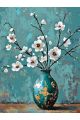 Картина по номерам без подрамника «Ветка миндаля» 80x60 см
