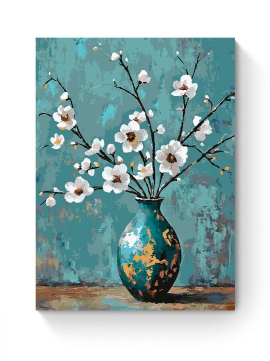 Картина по номерам на подрамнике «Ветка миндаля» 80x60 см