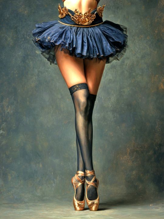 Алмазная мозаика без подрамника «На пуантах» 40x30 см, 44 цветов