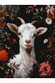 Картина по номерам без подрамника «Белая козочка» 25x20 см