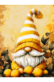 Картина по номерам на подрамнике «Лимонный гном» 35x25 см