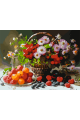 Картина по номерам без подрамника «Ягодный пир» 25x20 см