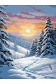 Картина по номерам на подрамнике «Зимний пейзаж» 80x60 см