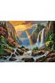 Картина по номерам без подрамника «Водопад» 80x60 см