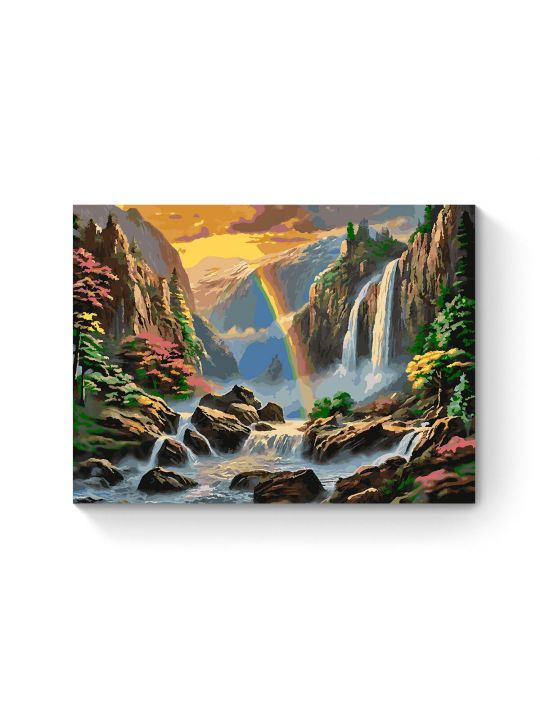 Картина по номерам на подрамнике «Водопад» 80x60 см