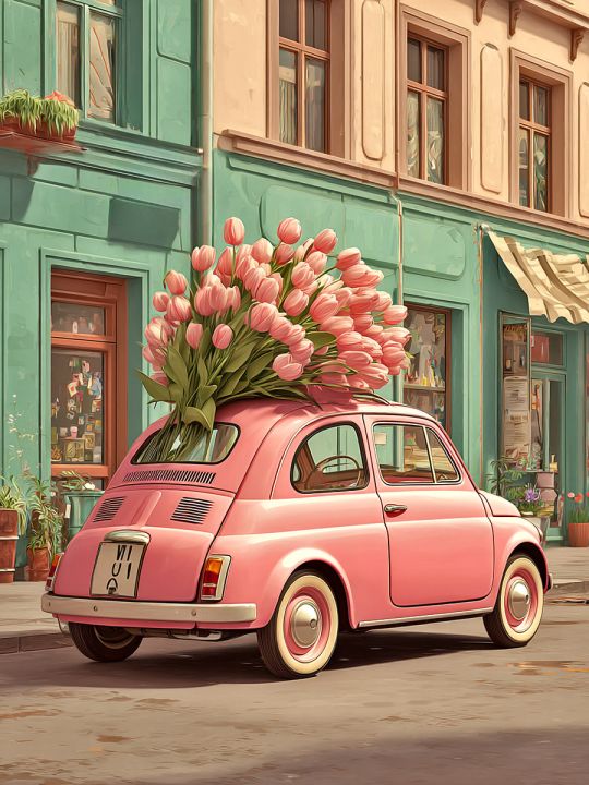 Алмазная мозаика без подрамника «Розовая мечта» 40x30 см, 48 цветов