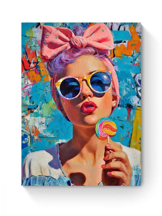 Алмазная мозаика на подрамнике «Карамелька» 50x40 см