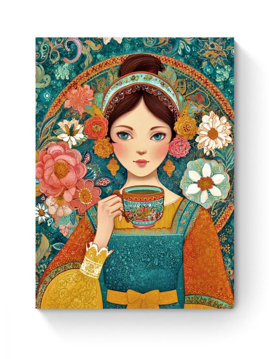 Алмазная мозаика на подрамнике «Барыня» 90x70 см