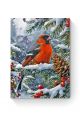 Алмазная мозаика на подрамнике «Зимняя птичка» 40x30 см