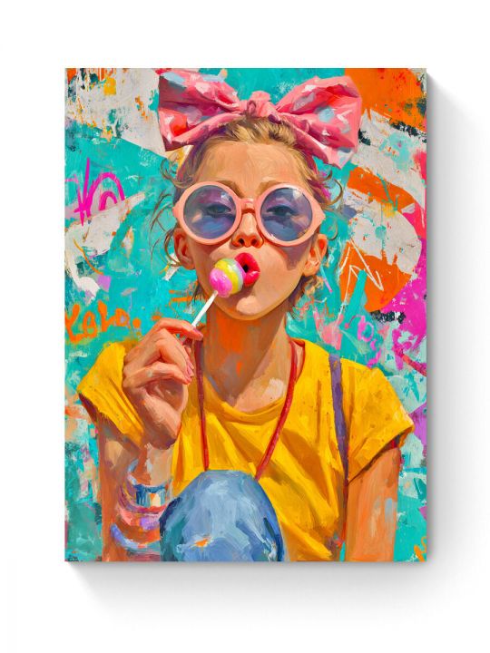 Алмазная мозаика на подрамнике «Леденец» 40x30 см