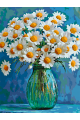 Картина по номерам без подрамника «Ромашки» 35x25 см