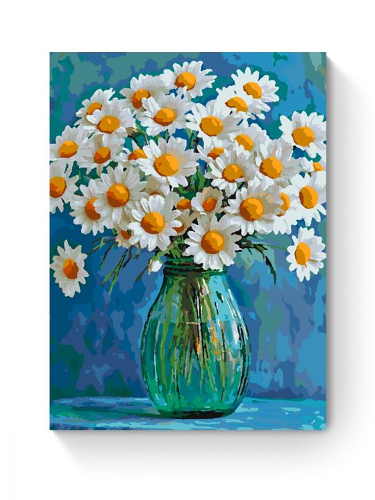 Картина по номерам на подрамнике «Ромашки» 35x25 см