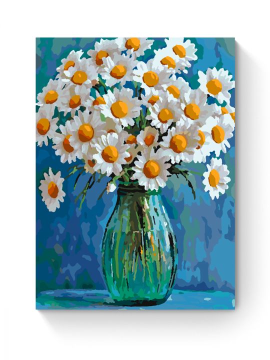 Картина по номерам на подрамнике «Ромашки» 25x20 см