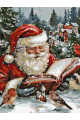 Картина по номерам на подрамнике «Дед Мороз» 35x25 см