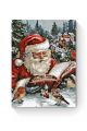 Картина по номерам на подрамнике «Дед Мороз» 35x25 см