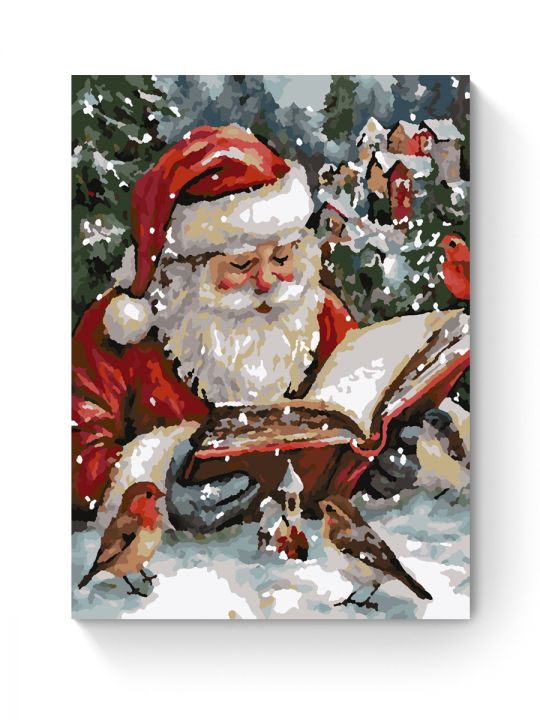 Картина по номерам на подрамнике «Дед Мороз» 25x20 см