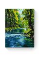 Картина по номерам на подрамнике «Лесная река» 35x25 см