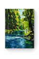Картина по номерам на подрамнике «Лесная река» 25x20 см