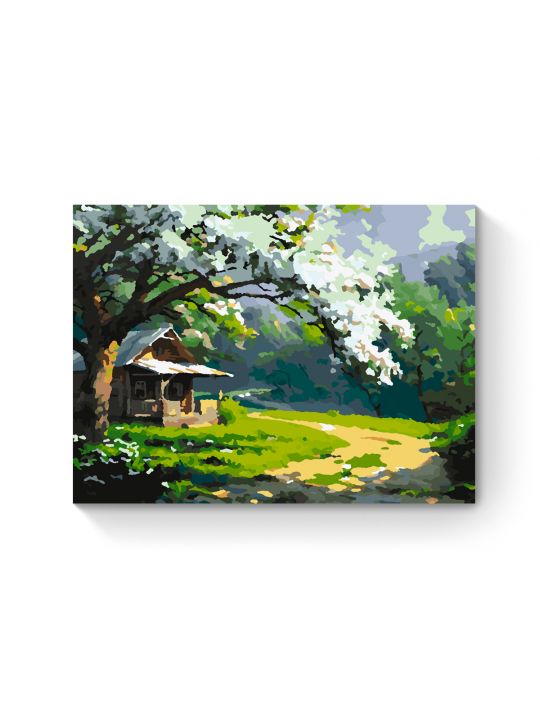 Картина по номерам на подрамнике «Уютный дом» 25x20 см