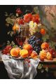 Картина по номерам без подрамника «Фруктовый пир» 80x60 см