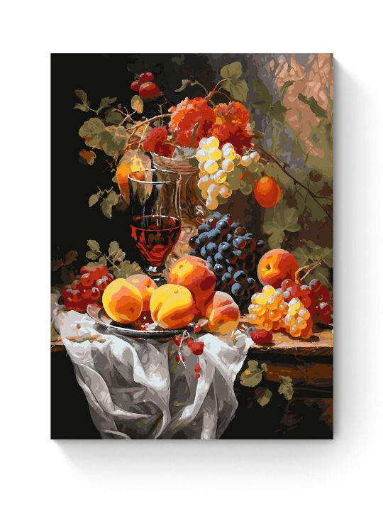Картина по номерам на подрамнике «Фруктовый пир» 80x60 см
