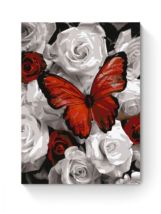 Картина по номерам на подрамнике «Бабочка» 80x60 см