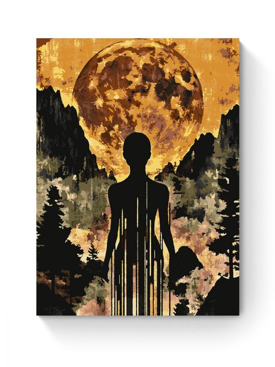 Картина по номерам на подрамнике «Тень луны» 90x70 см