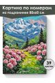 Картина по номерам на подрамнике «Долина пионов» 80x60 см