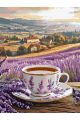 Картина по номерам на подрамнике «Чай и лаванда» 90x70 см