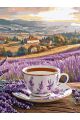 Картина по номерам без подрамника «Чай и лаванда» 130x100 см