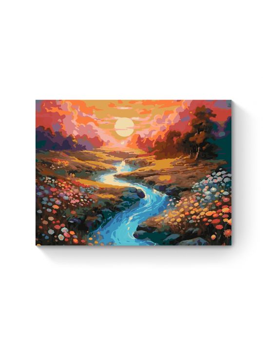 Картина по номерам на подрамнике «Яркий пейзаж» 35x25 см