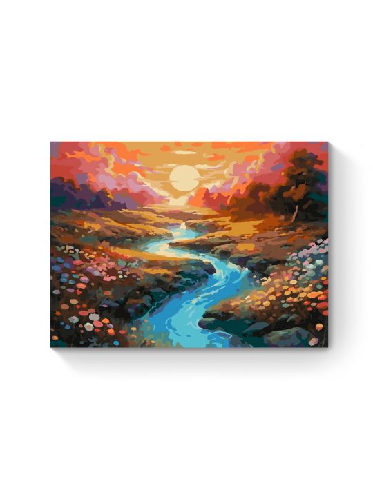 Картина по номерам на подрамнике «Яркий пейзаж» 25x20 см